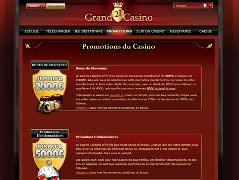 casino 21 grand support
